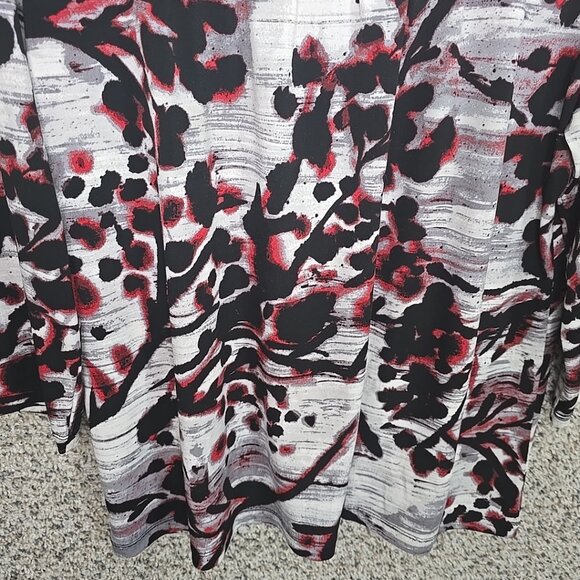 Chicos Easywear Top Womens 2 US Large Black Scoop Neck Blouse Casual Ladies - Picture 5 of 7